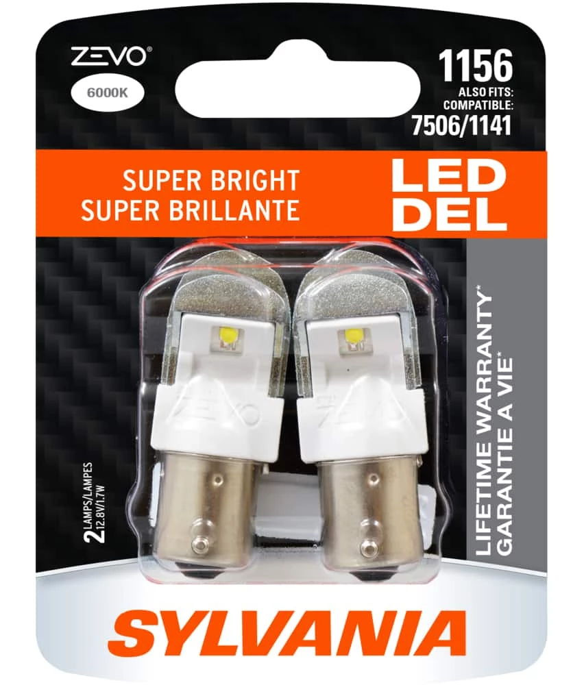 1156 Sylvania ZEVO® LED Mini Bulb, Super Bright, 2-pk