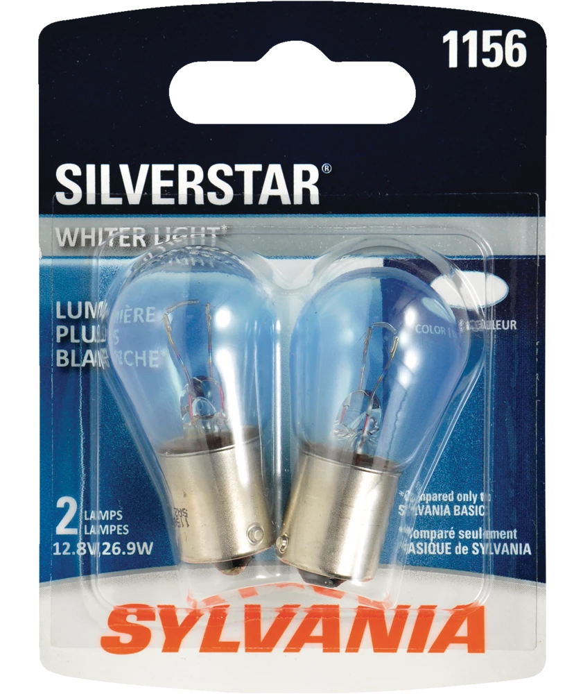 1156 Sylvania SilverStar® Mini Bulb, Whiter Light, 2-pk - Image 2