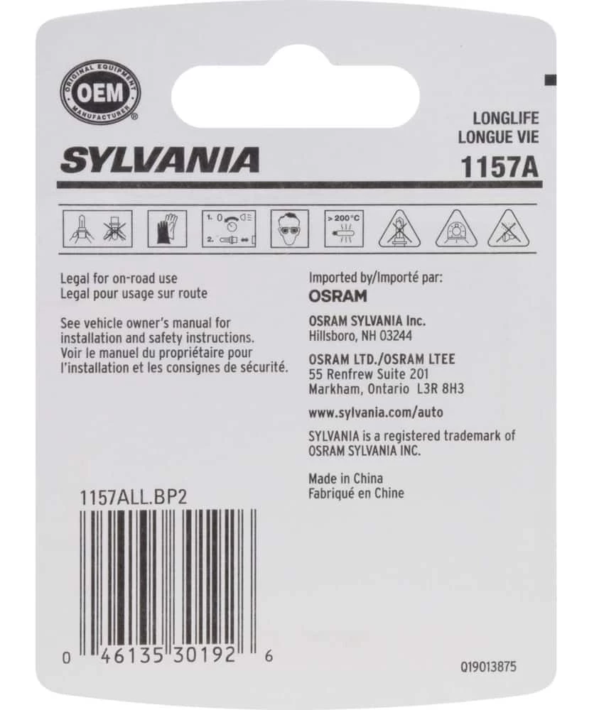 1157A Sylvania Long Life Mini Bulb, 2-pk - Image 2