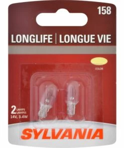 158 Sylvania Long Life Mini Bulb, 2-pk