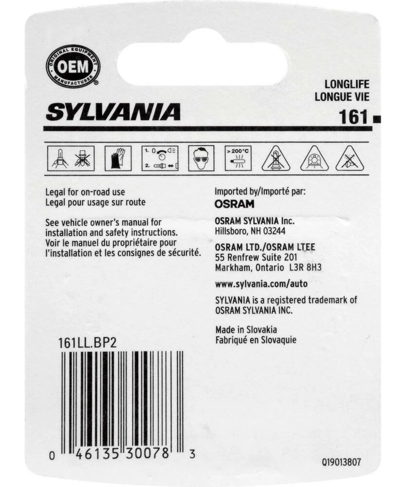 161 Sylvania Long Life Mini Bulb, 2-pk - Image 5