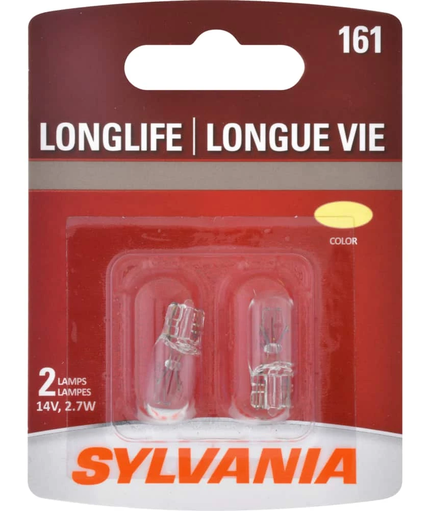 161 Sylvania Long Life Mini Bulb, 2-pk