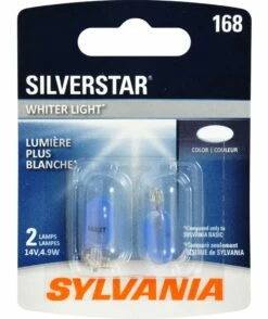 168 Sylvania SilverStar® Mini Bulb, Whiter Light, 2-pk