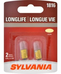 1816 Sylvania Long Life Mini Bulb, 2-pk