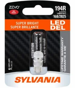 194R Sylvania ZEVO® Red LED Mini Bulb, Super Bright, 1-pk
