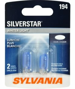 194 Sylvania SilverStar® Mini Bulb, Whiter Light, 2-pk