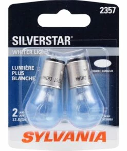 2357 Sylvania SilverStar® Mini Bulb, Whiter Light, 2-pk