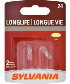 24 Sylvania Long Life Mini Bulb, 2-pk