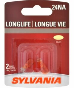 24NA Sylvania Long Life Mini Bulb, 2-pk