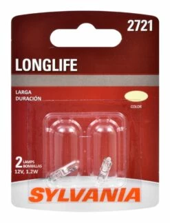 2721 Sylvania Long Life Mini Bulb, 2-pk