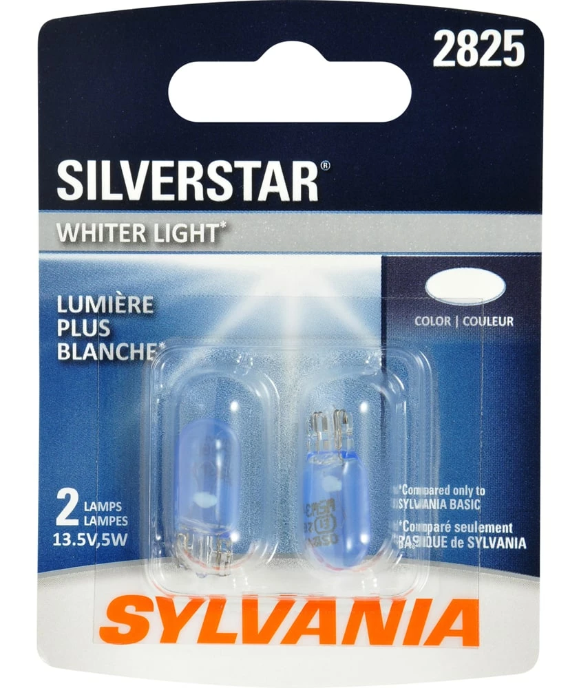 2825 Sylvania SilverStar® Mini Bulb, Whiter Light, 2-pk