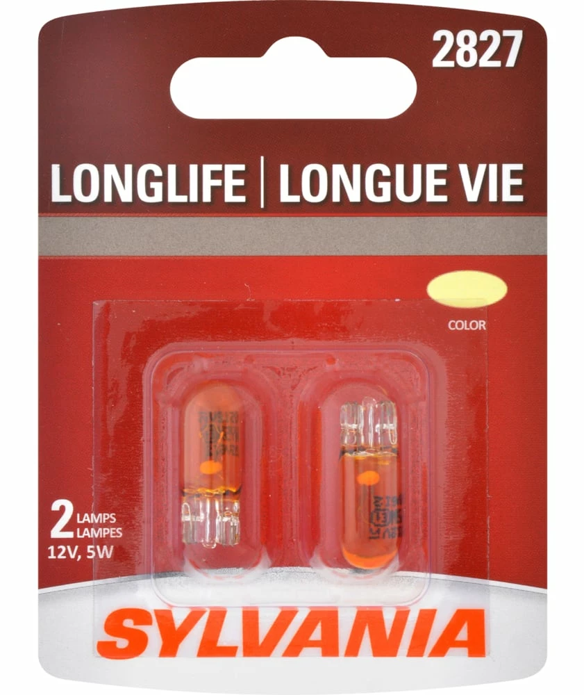 2827 Sylvania Long Life Mini Bulb, 2-pk