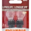 3047 Sylvania Long Life Mini Bulb, 2-pk