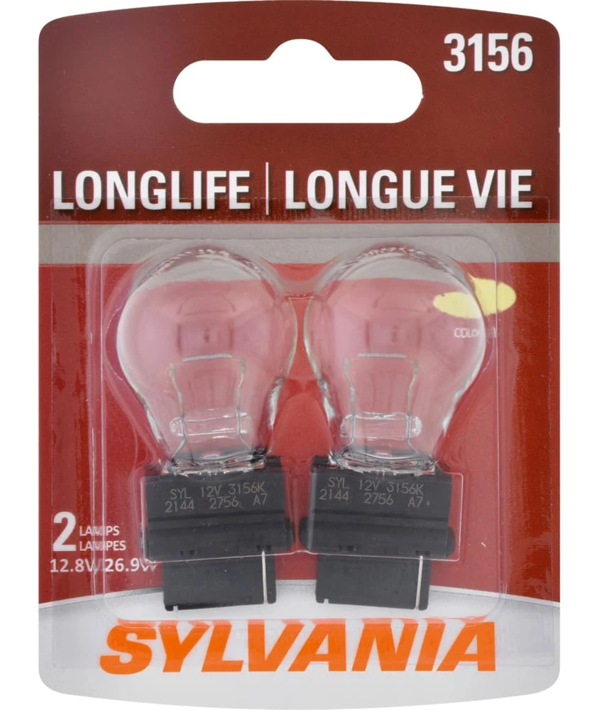3156 Sylvania Long Life Mini Bulb, 2-pk