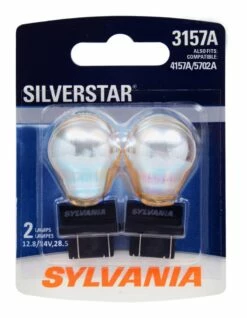3157A Sylvania SilverStar® Mini Bulb, Whiter Light, 2-pk
