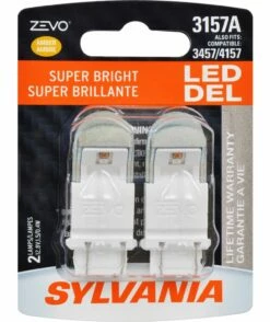 3157A Sylvania ZEVO® Amber LED Mini Bulb, Super Bright, 2-pk