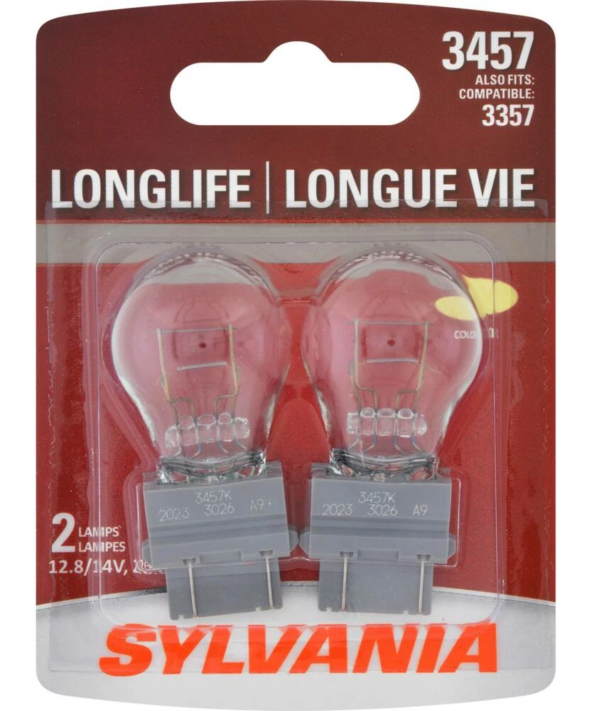3457 Sylvania Long Life Mini Bulb, 2-pk - Image 3