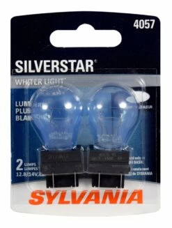 4057 Sylvania SilverStar® Mini Bulb, Whiter Light, 2-pk