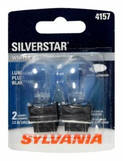 4157 Sylvania SilverStar® Mini Bulb, Whiter Light, 2-pk