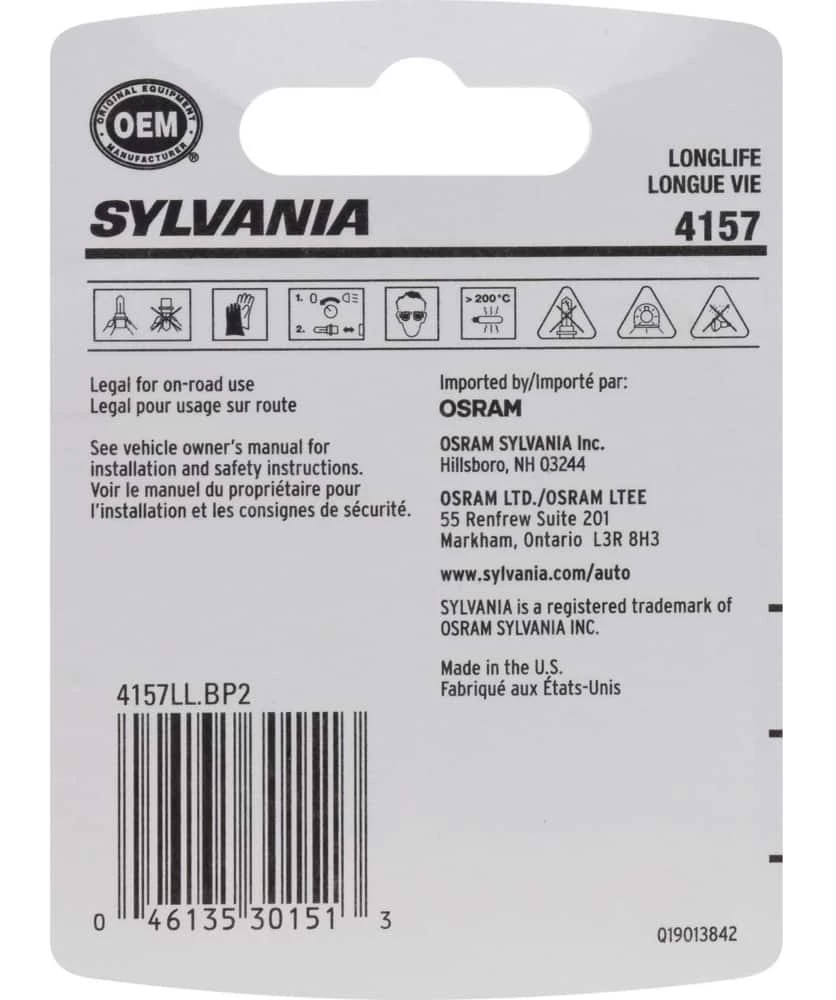 4157 Sylvania Long Life Mini Bulb, 2-pk - Image 5
