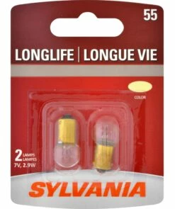 55 Sylvania Long Life Mini Bulb, 2-pk