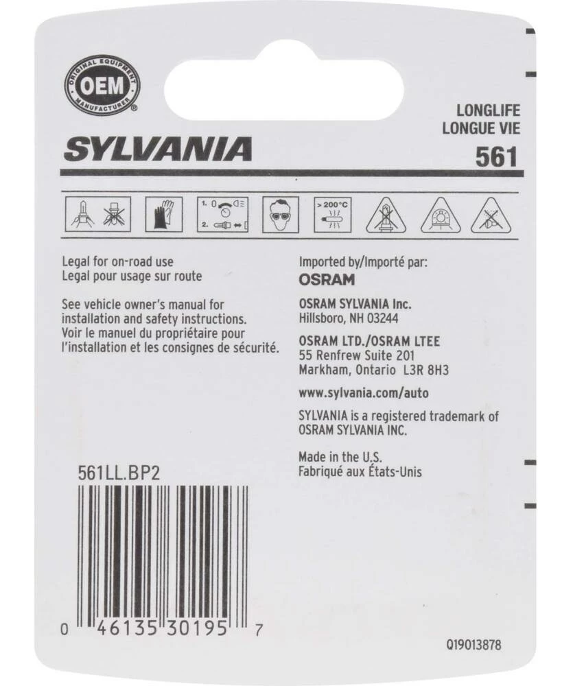 561 Sylvania Long Life Mini Bulb, 2-pk - Image 9