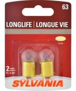 63 Sylvania Long Life Mini Bulb, 2-pk