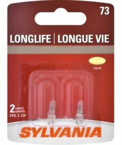73 Sylvania Long Life Mini Bulb, 2-pk