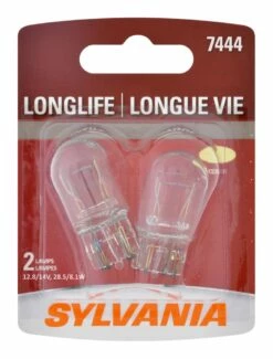 7444 Sylvania Long Life Mini Bulb, 2-pk