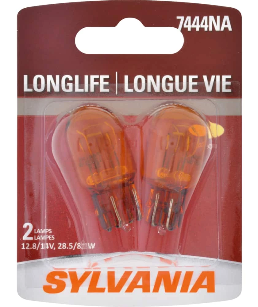7444NA Sylvania Long Life Mini Bulb, 2-pk