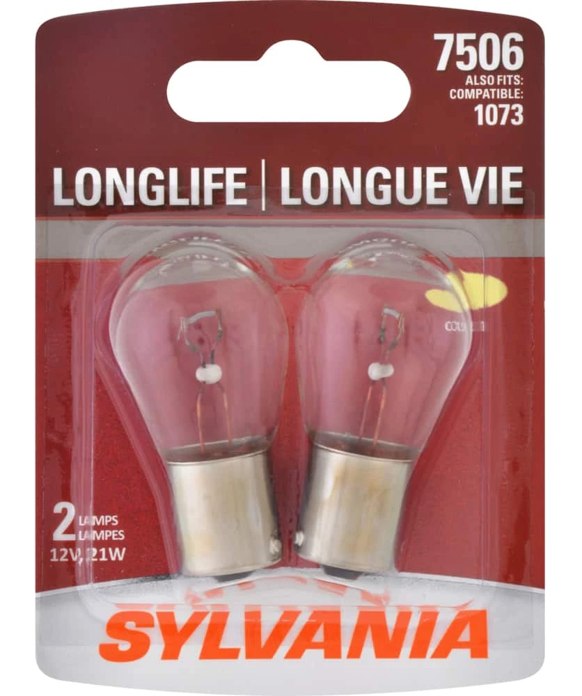 7506 Sylvania Long Life Mini Bulb, 2-pk