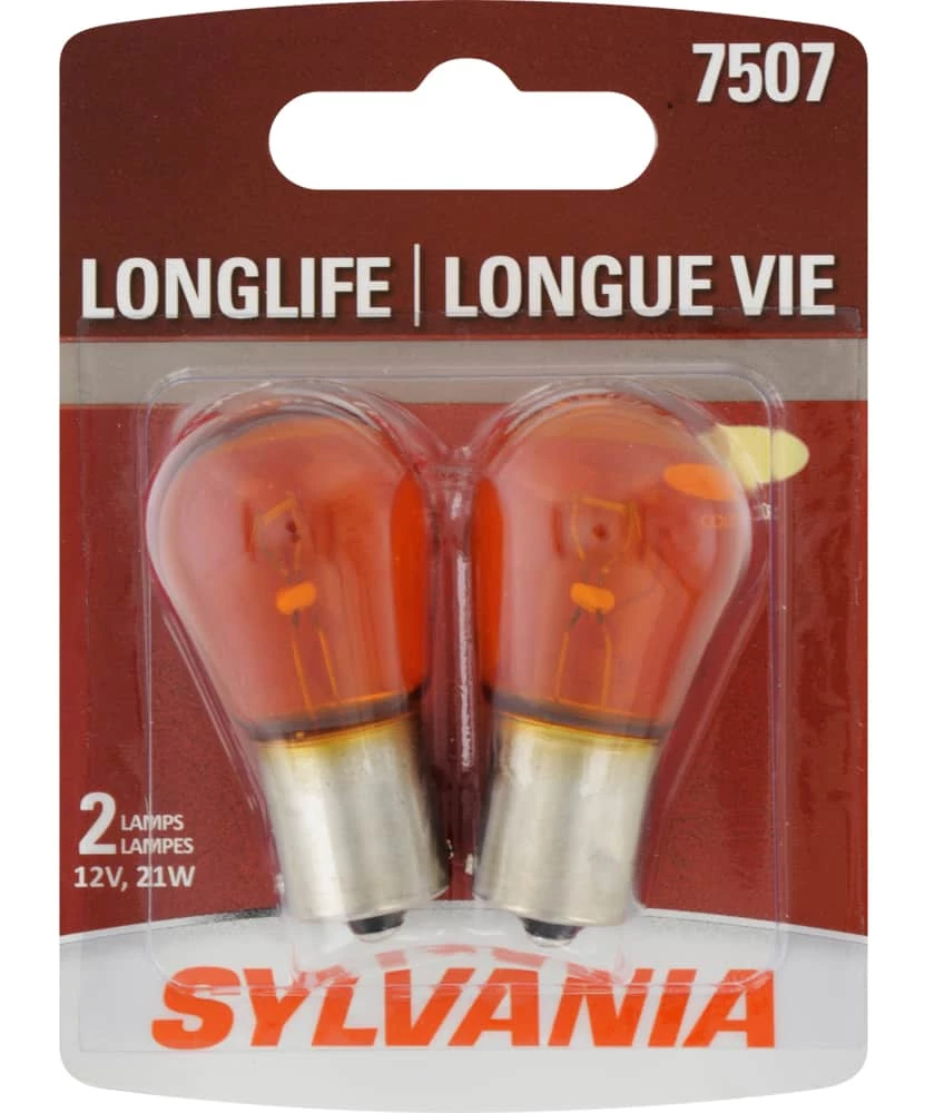 7507 Sylvania Long Life Mini Bulb, 2-pk
