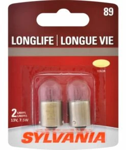 89 Sylvania Long Life Mini Bulb, 2-pk