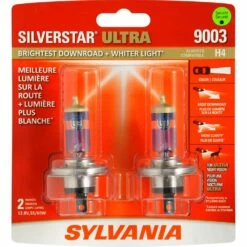 9003 Sylvania SilverStar® ULTRA Halogen Headlight Bulb, Whiter Light, 2-pk