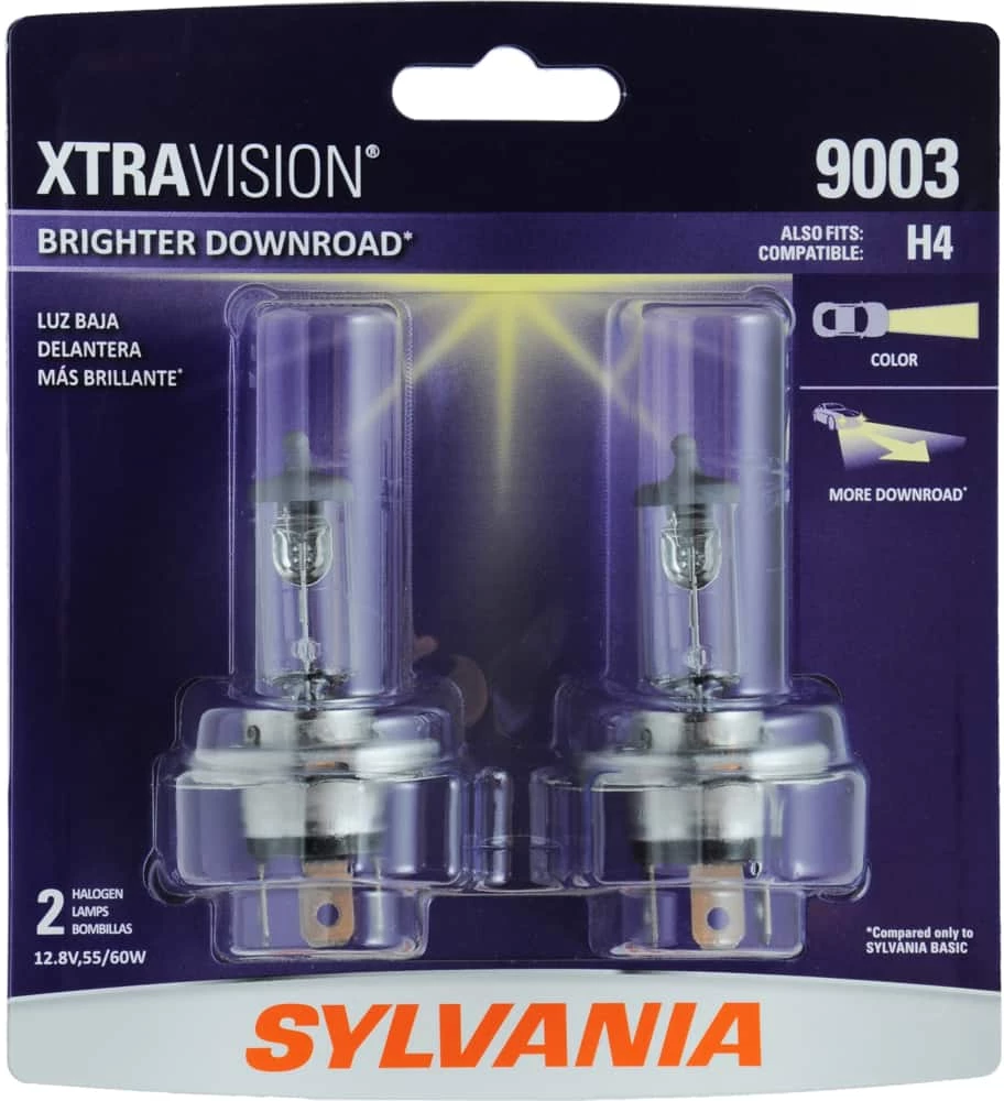 9003 Sylvania Halogen Headlight Bulb, 2-pk - Image 2