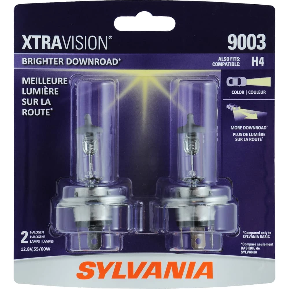 9003 Sylvania Halogen Headlight Bulb, 2-pk