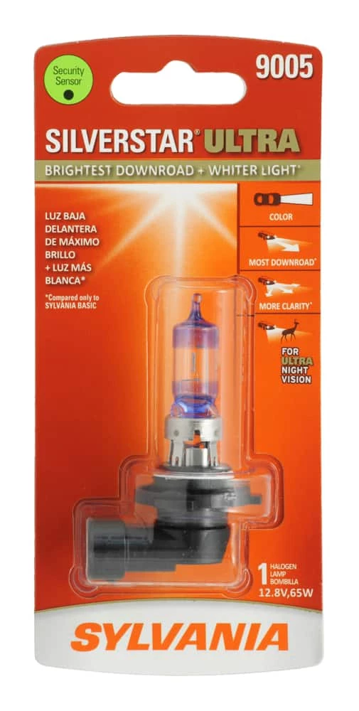 9005 Sylvania SilverStar® ULTRA Halogen Headlight Bulb, Whiter Light, 1-pk - Image 2