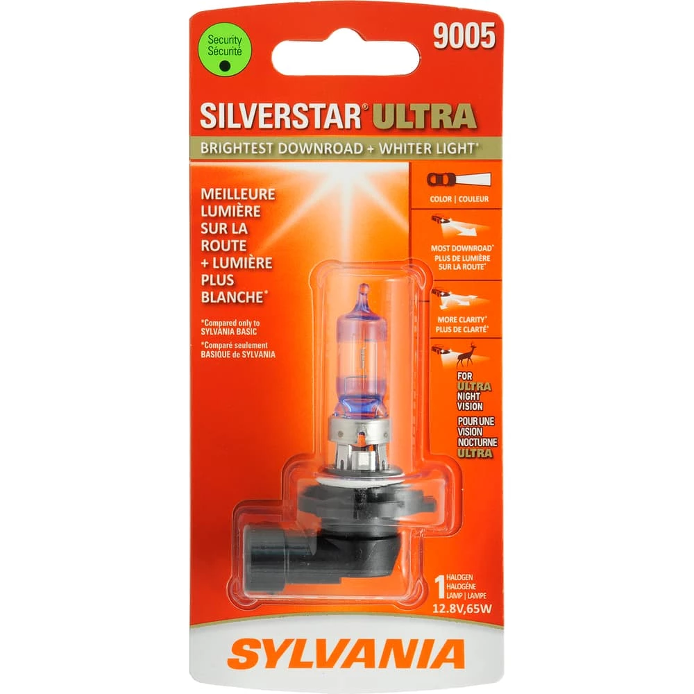 9005 Sylvania SilverStar® ULTRA Halogen Headlight Bulb, Whiter Light, 1-pk