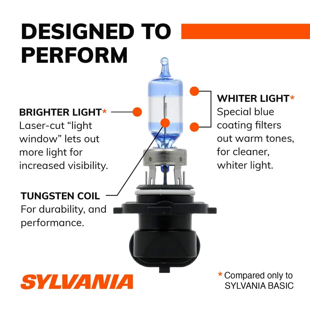 9005 Sylvania SilverStar® ULTRA Halogen Headlight Bulb, Whiter Light, 1-pk - Image 8