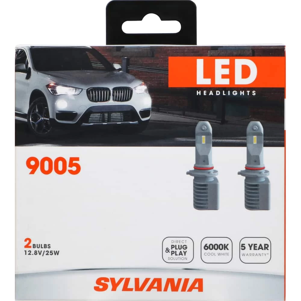 9005 Sylvania ZEVO® LED Headlights, 6000k Cool White Light, 2-pk - Image 6