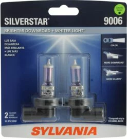 9006 Sylvania SilverStar® Halogen Headlight Bulb, Whiter Light, 2-pk