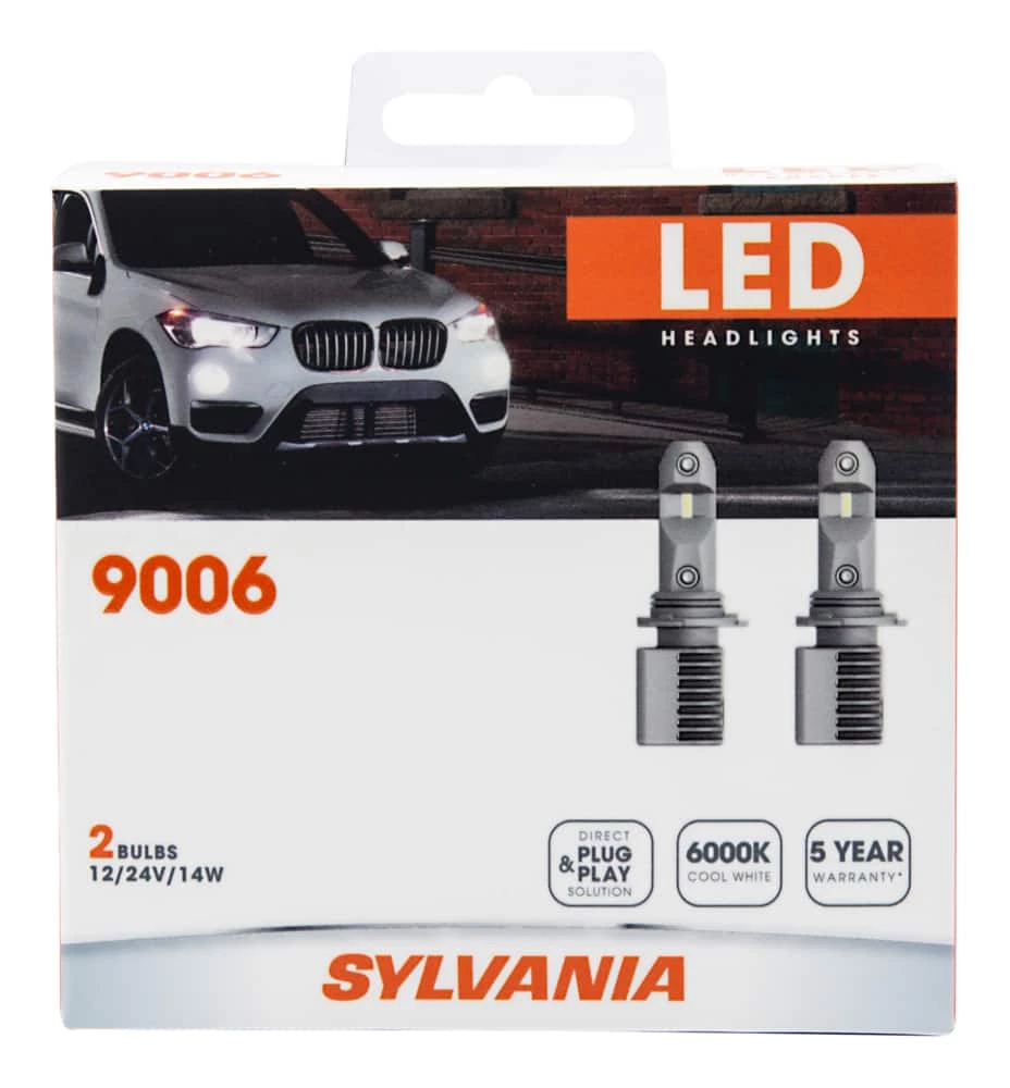 9006 Sylvania ZEVO® LED Headlight Bulb, 6000k Cool White Light, 2-pk - Image 2