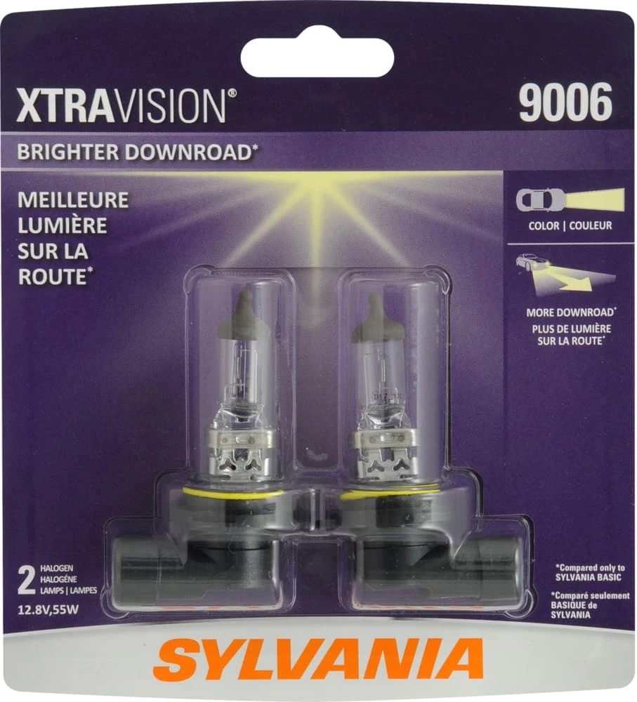 9006 Sylvania Halogen Headlight Bulb, 2-pk - Image 2