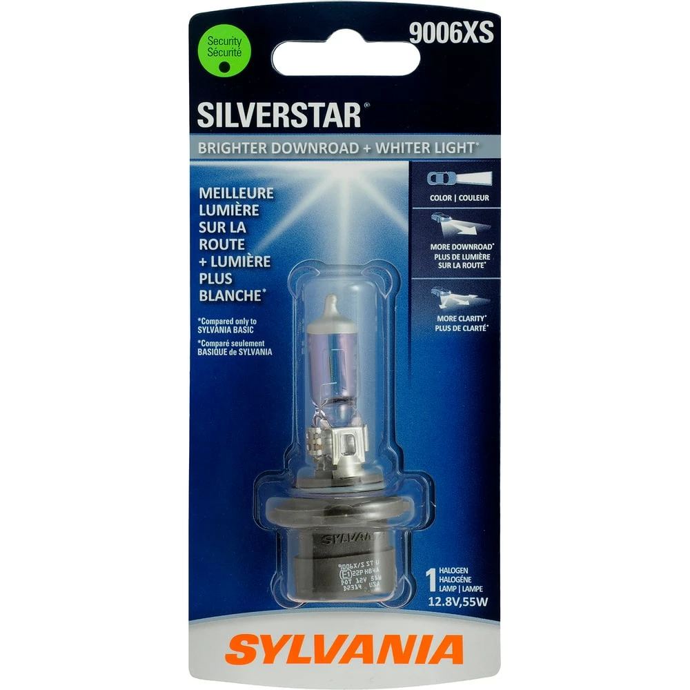 9006XS Sylvania SilverStar® Halogen Headlight Bulb, Whiter Light, 1-pk