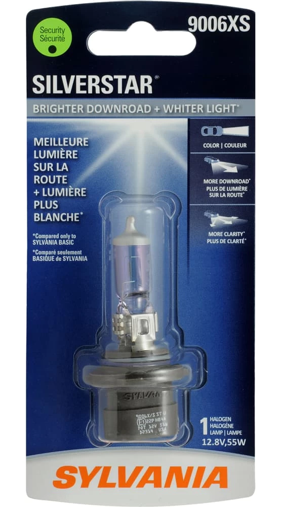 9006XS Sylvania SilverStar® Halogen Headlight Bulb, Whiter Light, 1-pk - Image 2