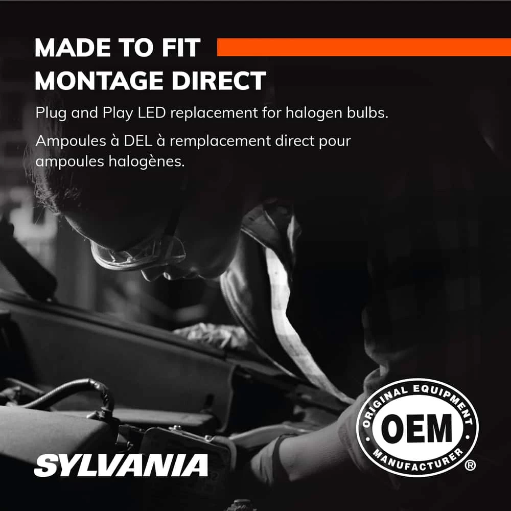 9007 Sylvania ZEVO® LED Headlights, 6000k Cool White Light, 2-pk - Image 6