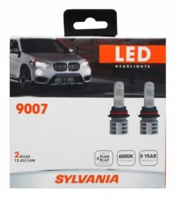 9007 Sylvania ZEVO® LED Headlights, 6000k Cool White Light, 2-pk