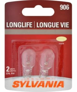 906 Sylvania Long Life Mini Bulb, 2-pk