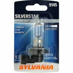 9145 Sylvania SilverStar® Halogen Headlight Bulb, Whiter Light, 1-pk