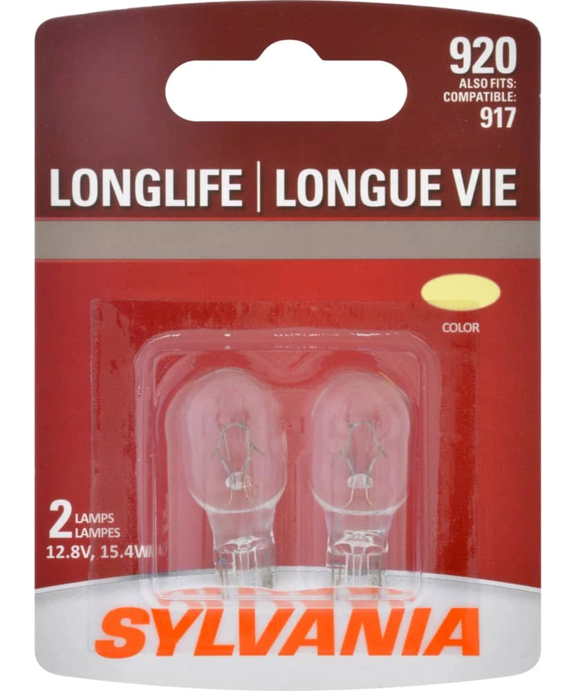 920 Sylvania Long Life Mini Bulb, 2-pk
